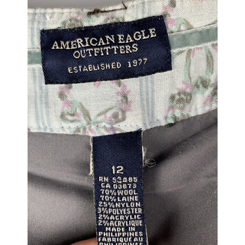 American Eagle Outfitters Dress pants womens size 12 gray 70% Wool - Picture 3 of 6